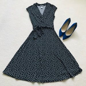 H&M Faux Wrap Dress With Belt